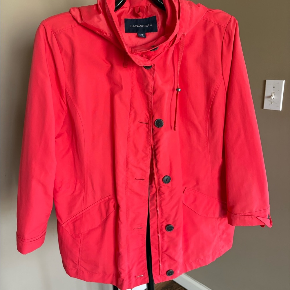 Lands' End Women's Vibrant Red Utility Jacket
